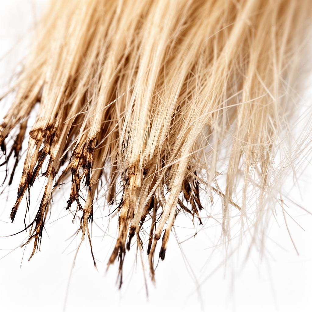 Vorher – stumpfes Haar