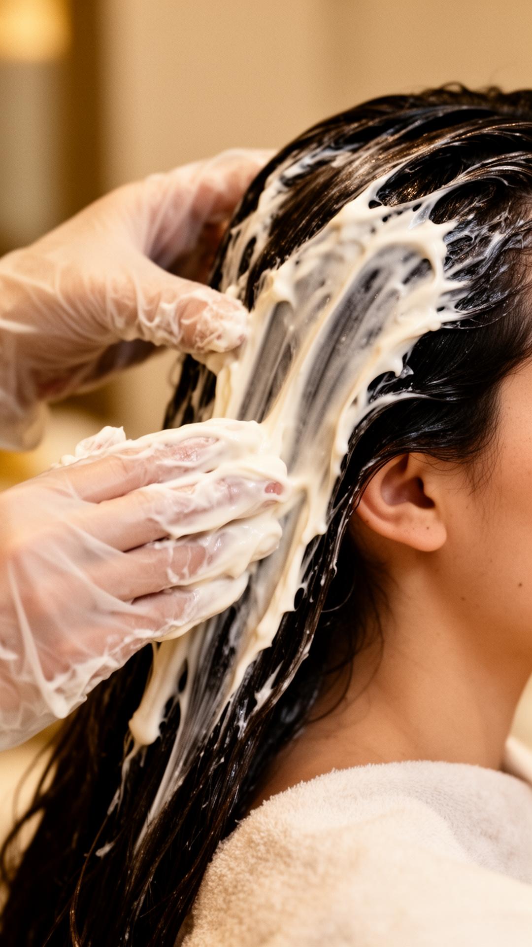 Schritt 02 des SHAZAY HeadSpa Rituals: Sanfte Reinigung
